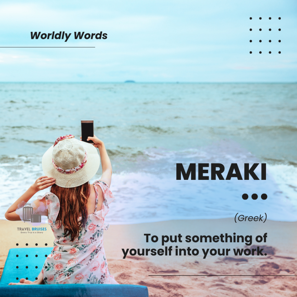 Meraki Travel Words